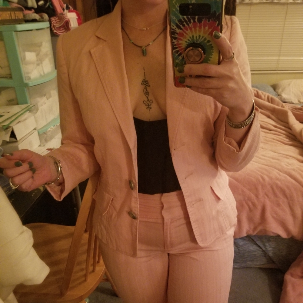 Baby Pink Pants Suit - Picture 4 of 11